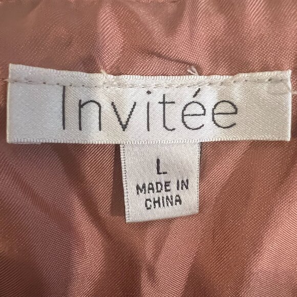 NWT Invitee Rose Sequin Mini Skater Dress Holiday Party NEW YEARS EVE Festive Lg - Picture 6 of 6